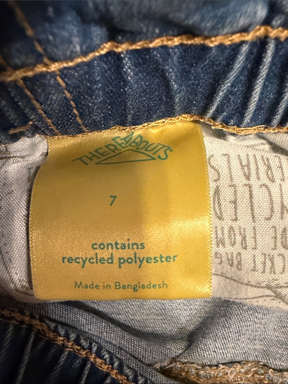 Kids Light Blue Denim Shorts with Elastic Waist - Picture 2 of 3